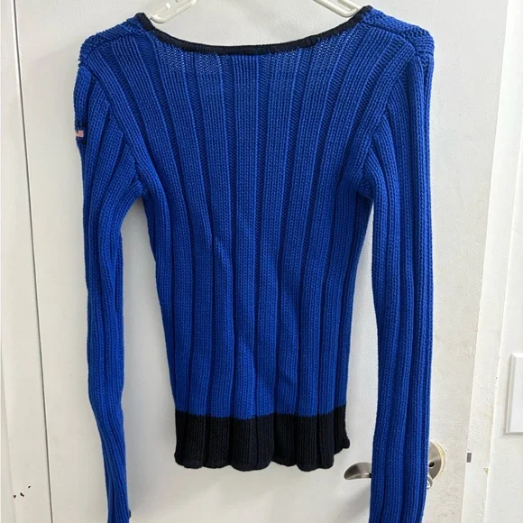 Polo by Ralph Lauren Blue and Black Sweater - Picture 3 of 4